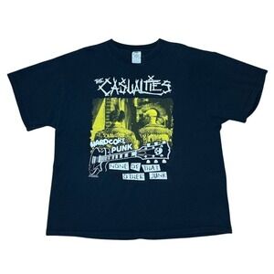 Vintage Y2K The Casualties Hardcore Punk Band Concert Tour Merch Graphic T-Shirt